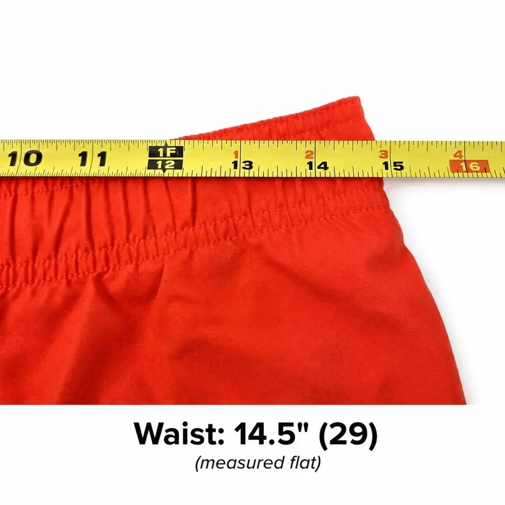 Nike Boys Swim Trunks Size Medium (9–11 Years) Bright Coral Orange Swoosh Board